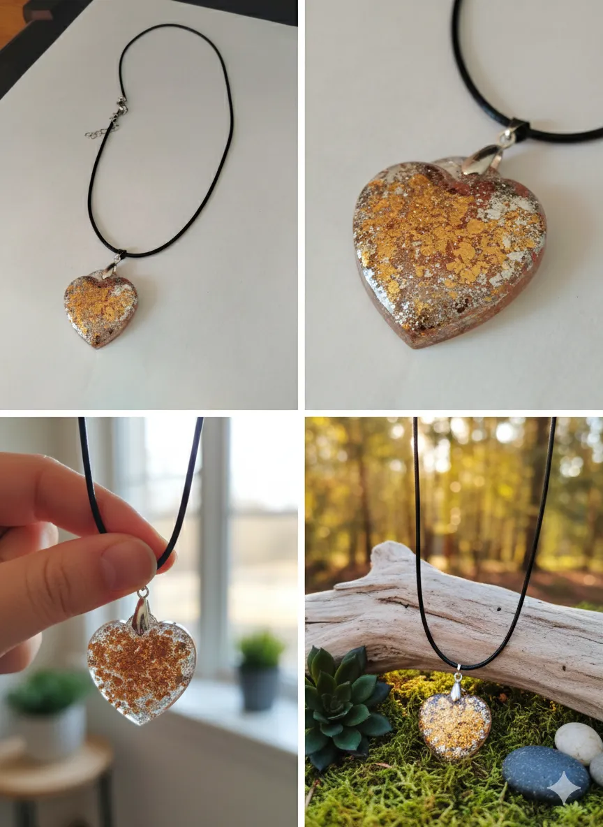 Collier Pendentif Cœur Éclat Duel — miniature 2