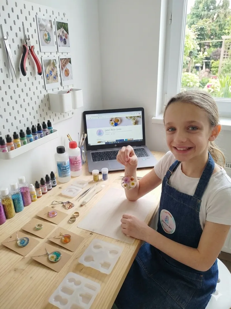 Julia crée ses bijoux