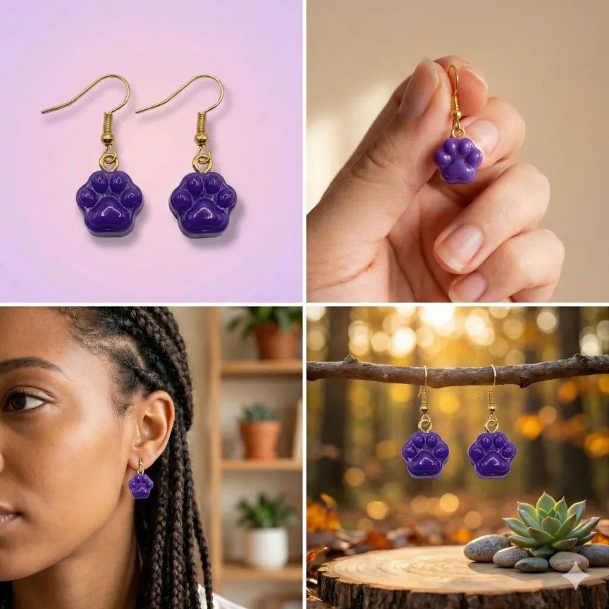 Patte Féline Améthyste — miniature 2