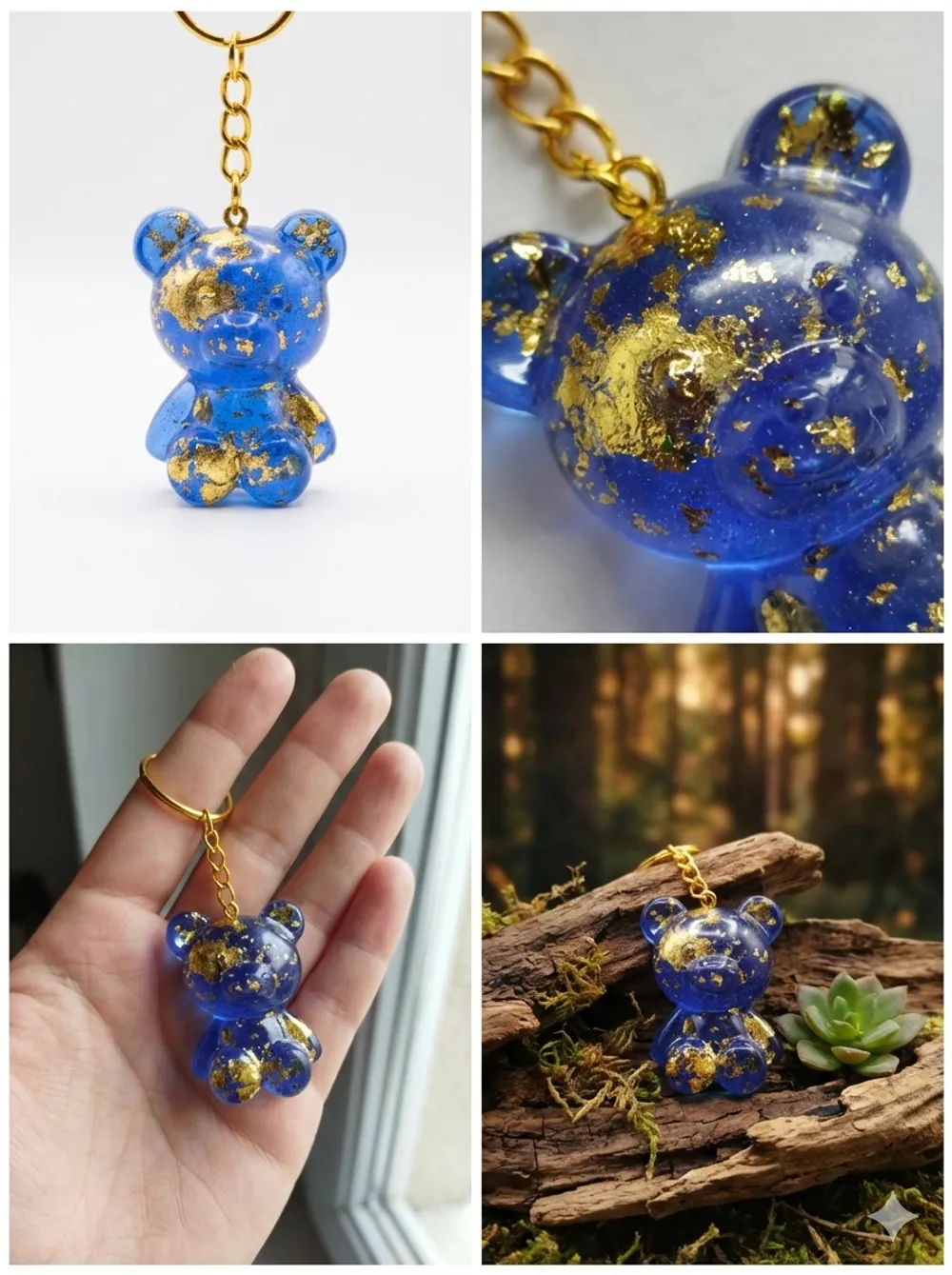 Porte-clés Ours Céleste — miniature 2